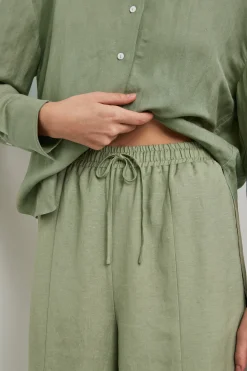 Relaxed Full-Length Linen Pants