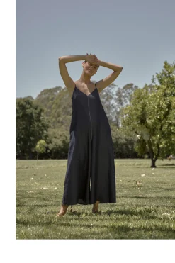 Relaxed V-Neck Cami Jumpsuit