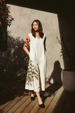 Relaxed V-Neck Jumpsuit