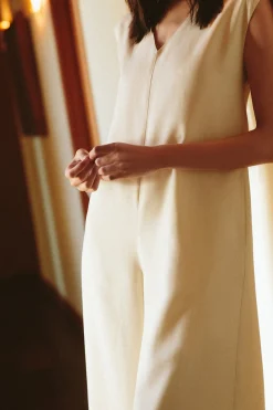 Relaxed V-Neck Jumpsuit