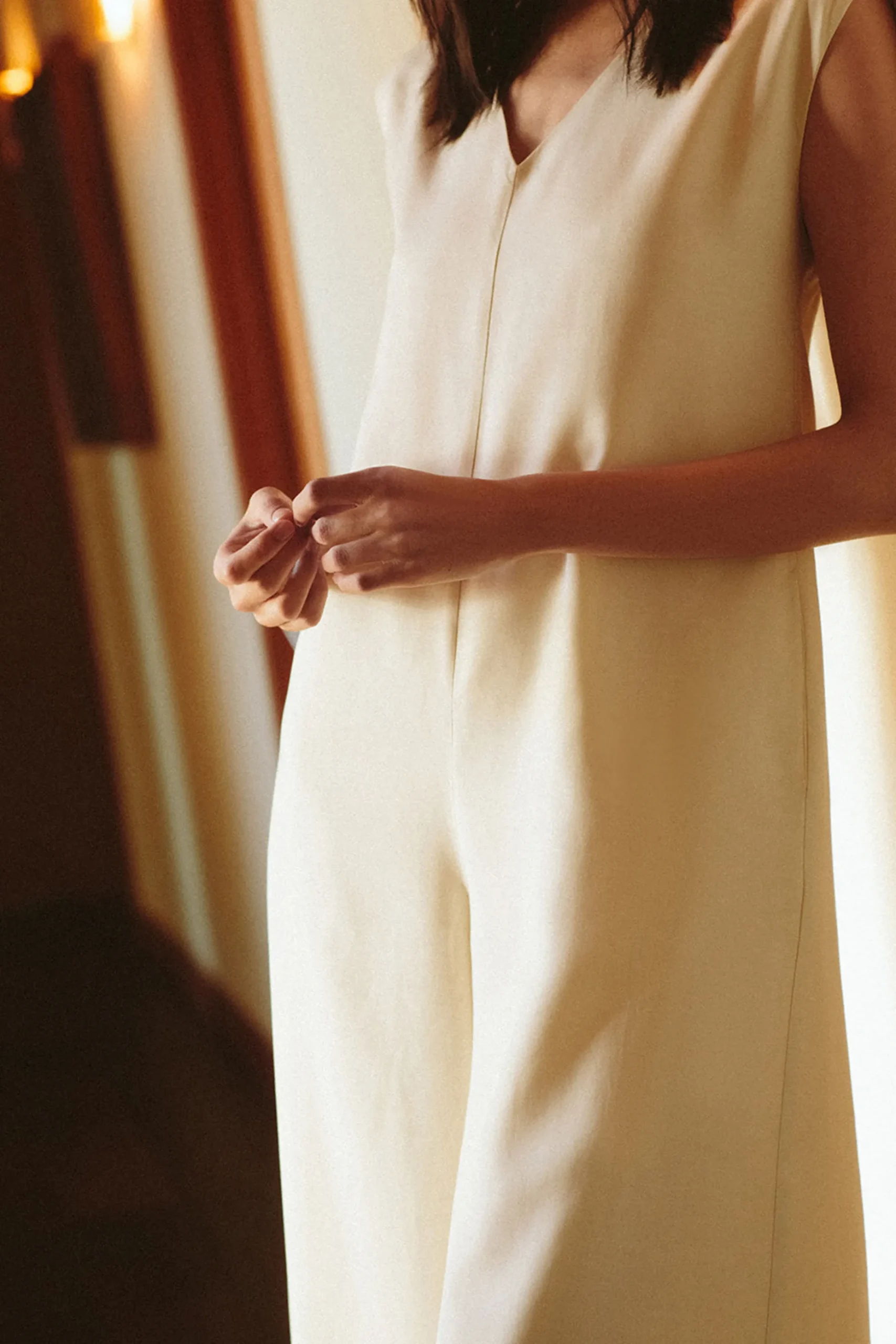 Relaxed V-Neck Jumpsuit