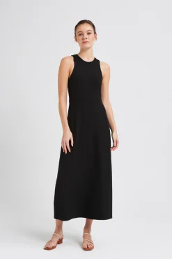 Ribbed Jersey Maxi Dress