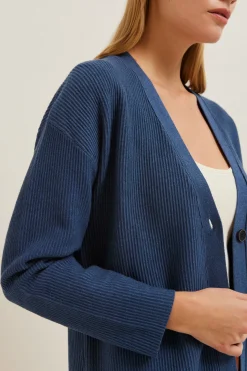 Ribbed Knit Cardigan