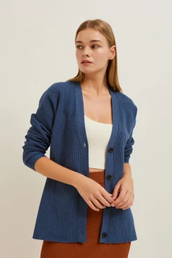 Ribbed Knit Cardigan
