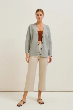 Ribbed Knit Cardigan