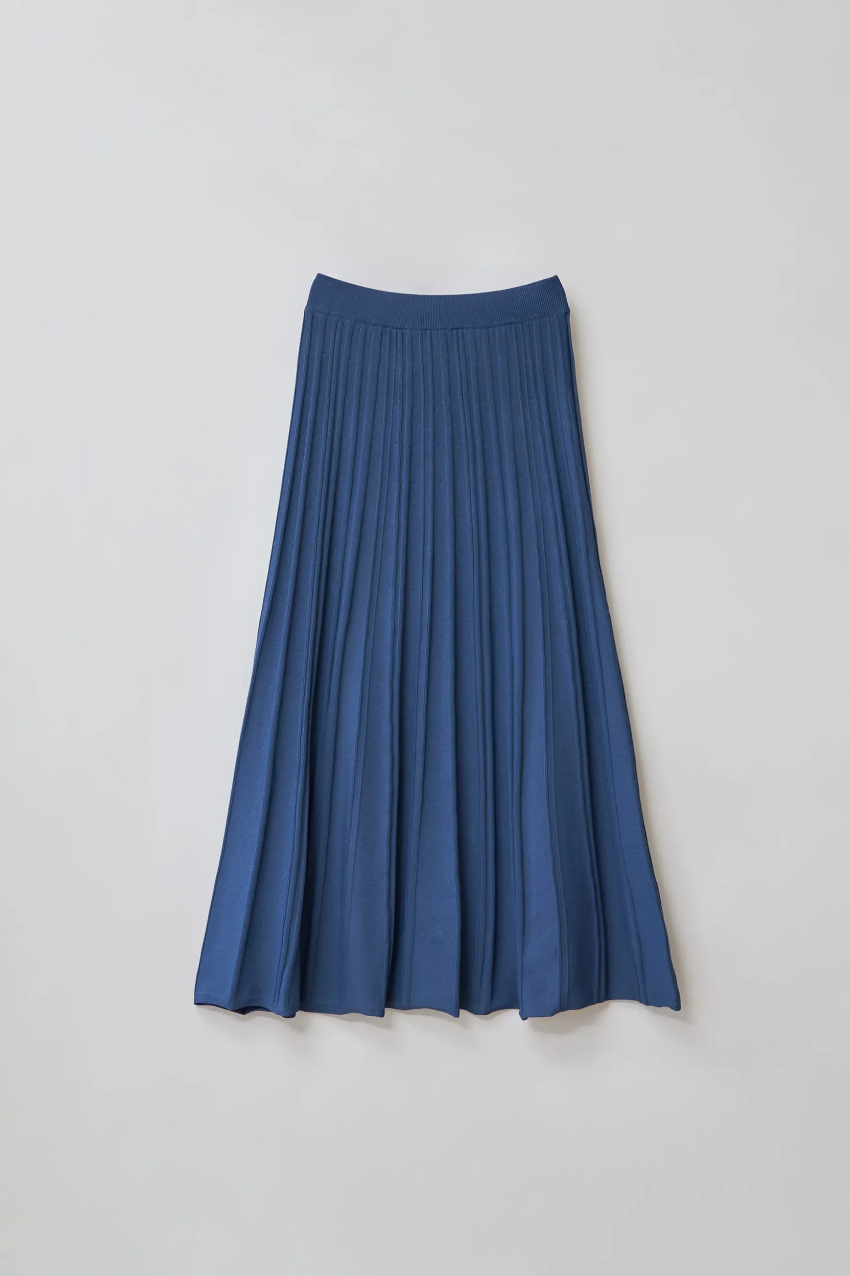 Ribbed Knit Midi Skirt