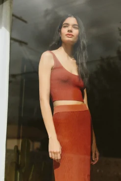 Ribbed Knit Skirt