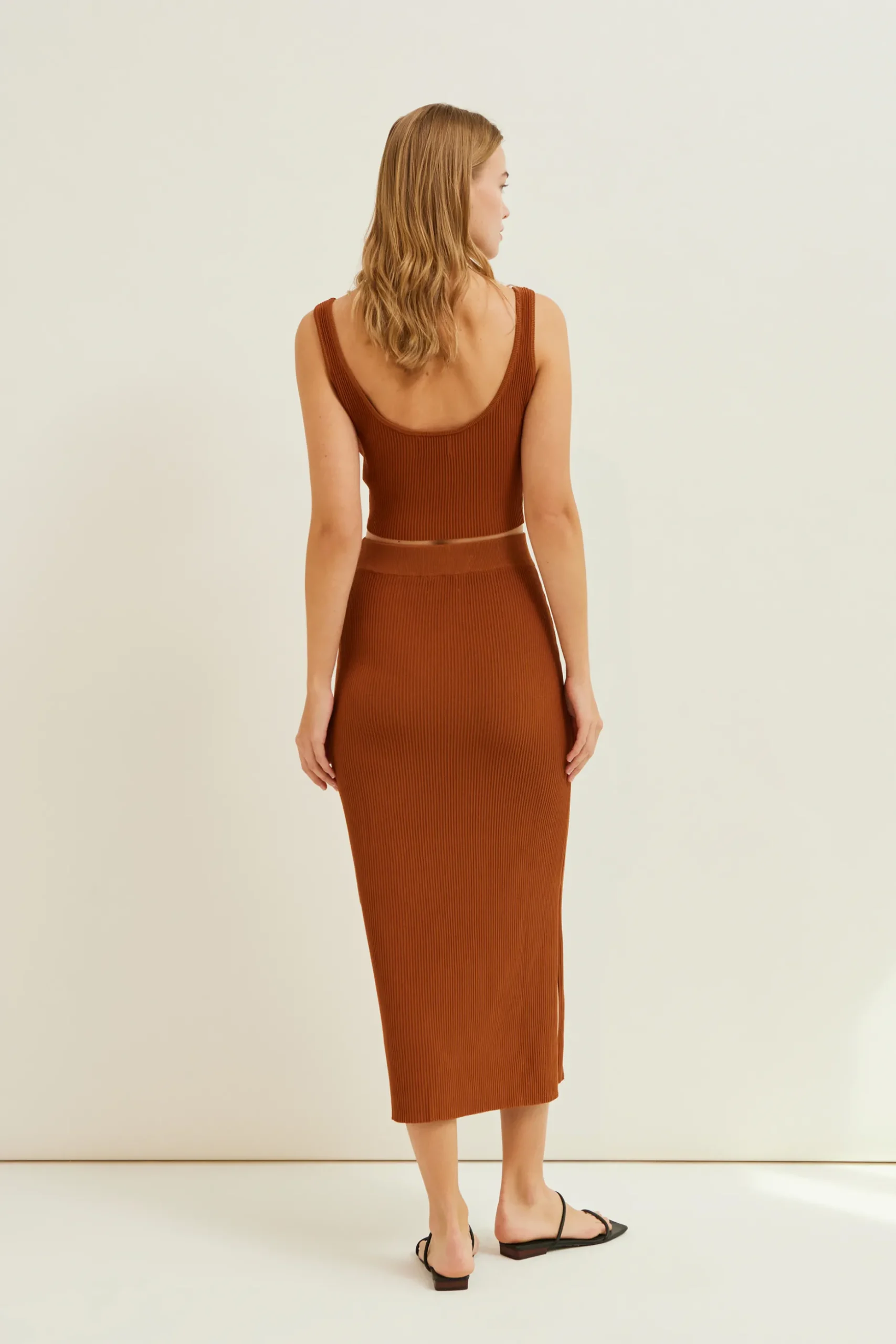 Ribbed Knit Skirt