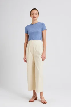 Ribbed Knit Tee