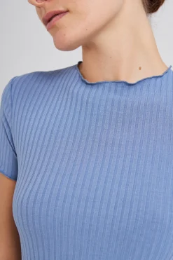 Ribbed Knit Tee