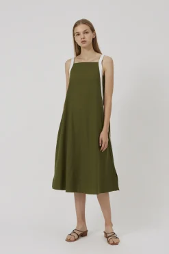Ribbon Linen Dress