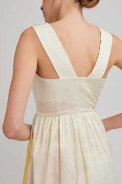 River Cotton V-Back Dress