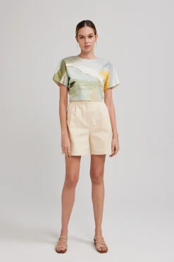 River Organic Cotton Cropped Top