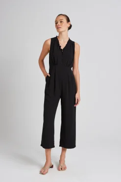 Ruffle Collar Jumpsuit