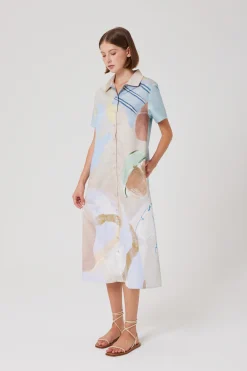 Savour Collared Shirt Dress