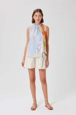 Savour Gathered Shift Top