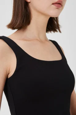 Scoop-Back Jersey Crop Top