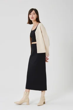 Scoop-Back Jersey Crop Top