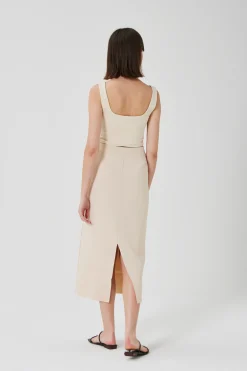 Scoop-Back Jersey Crop Top