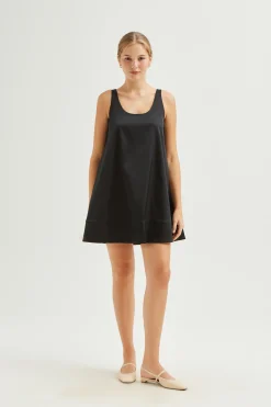 Scoop-Neck Swing Dress