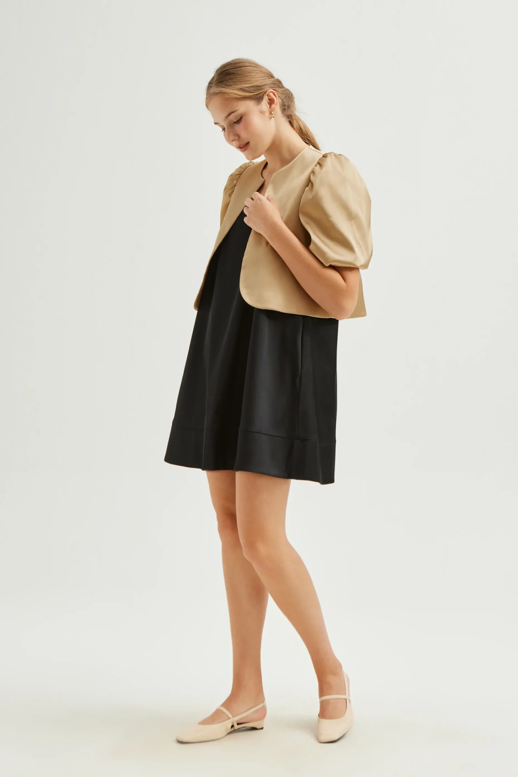Scoop-Neck Swing Dress