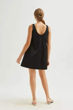 Scoop-Neck Swing Dress