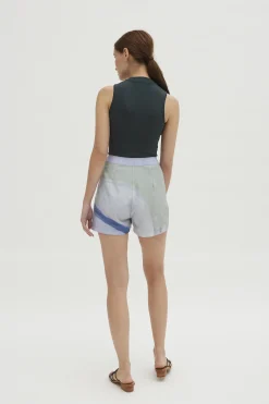 Sleeveless High-Neck Knit