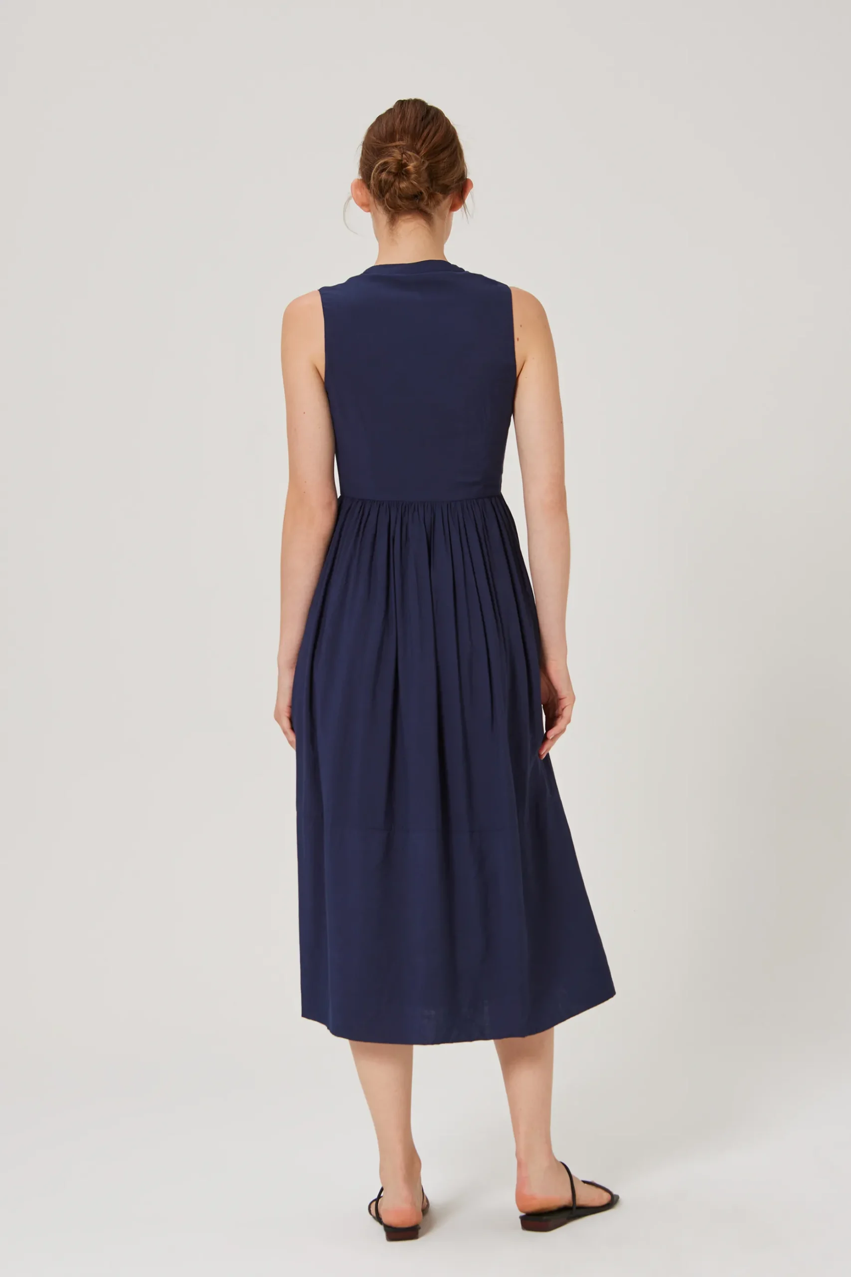 Sleeveless Rayon Midi Dress