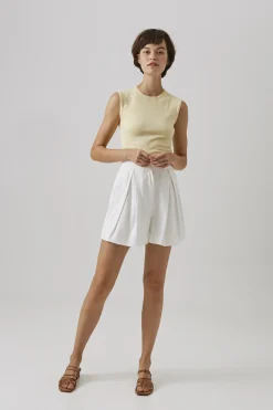 Sleeveless Viscose Knit Top