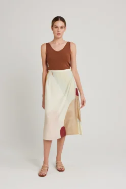 Sleeveless V-Neck Knit Top