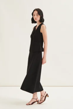 Soft Milano Knit Midi Skirt