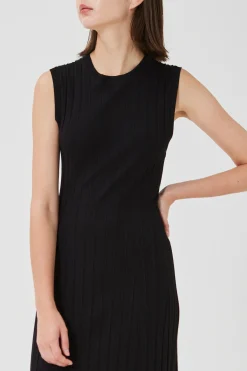 Soft Ribbed Knit Midi Dress