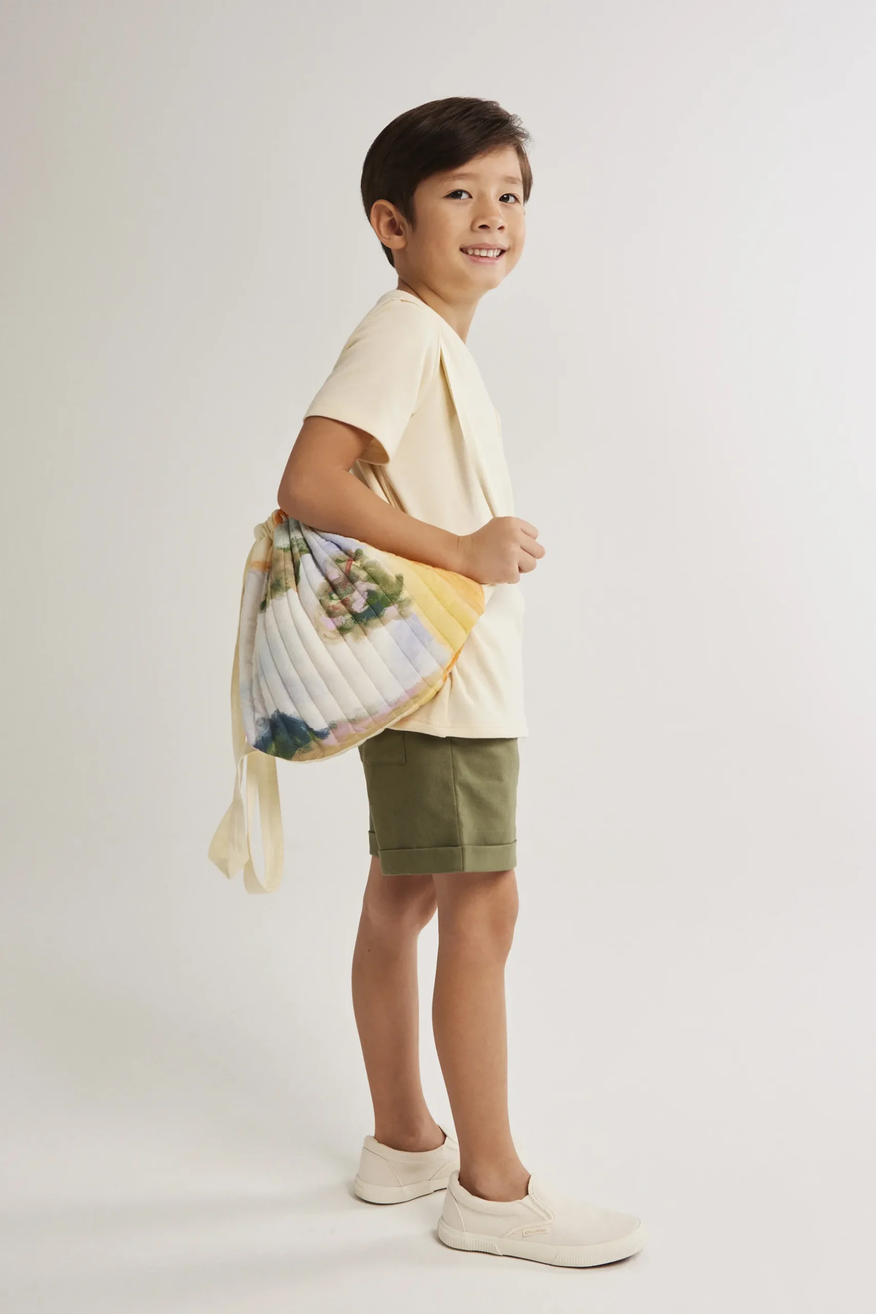 Soleil Quilted Drawstring Bag