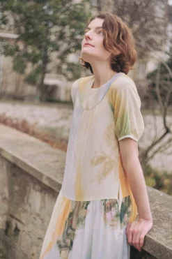 Soleil Rayon Puff Sleeve Dress