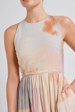Soleil Rayon Tiered Dress