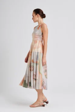 Soleil Rayon Tiered Dress