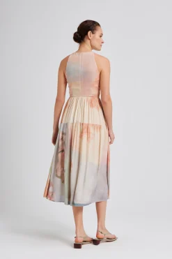 Soleil Rayon Tiered Dress