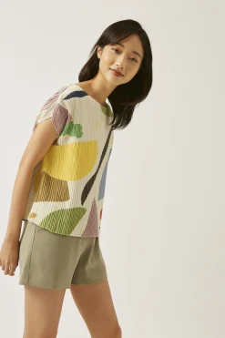 Splendour Pleated Kaftan Top