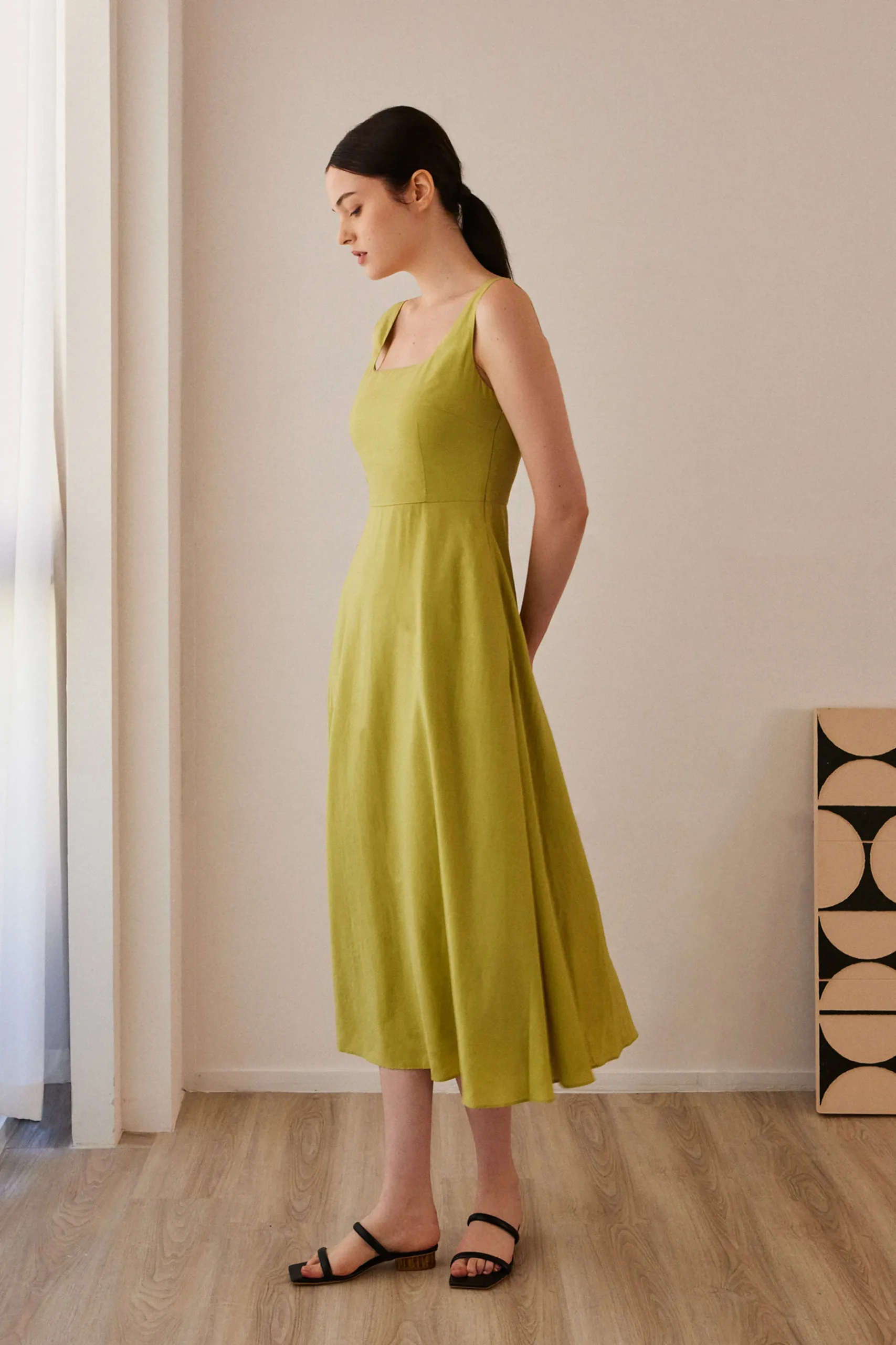 Square-Neck Maxi Dress