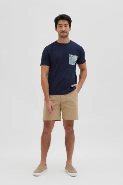 Stitch Pocket Cotton Shorts
