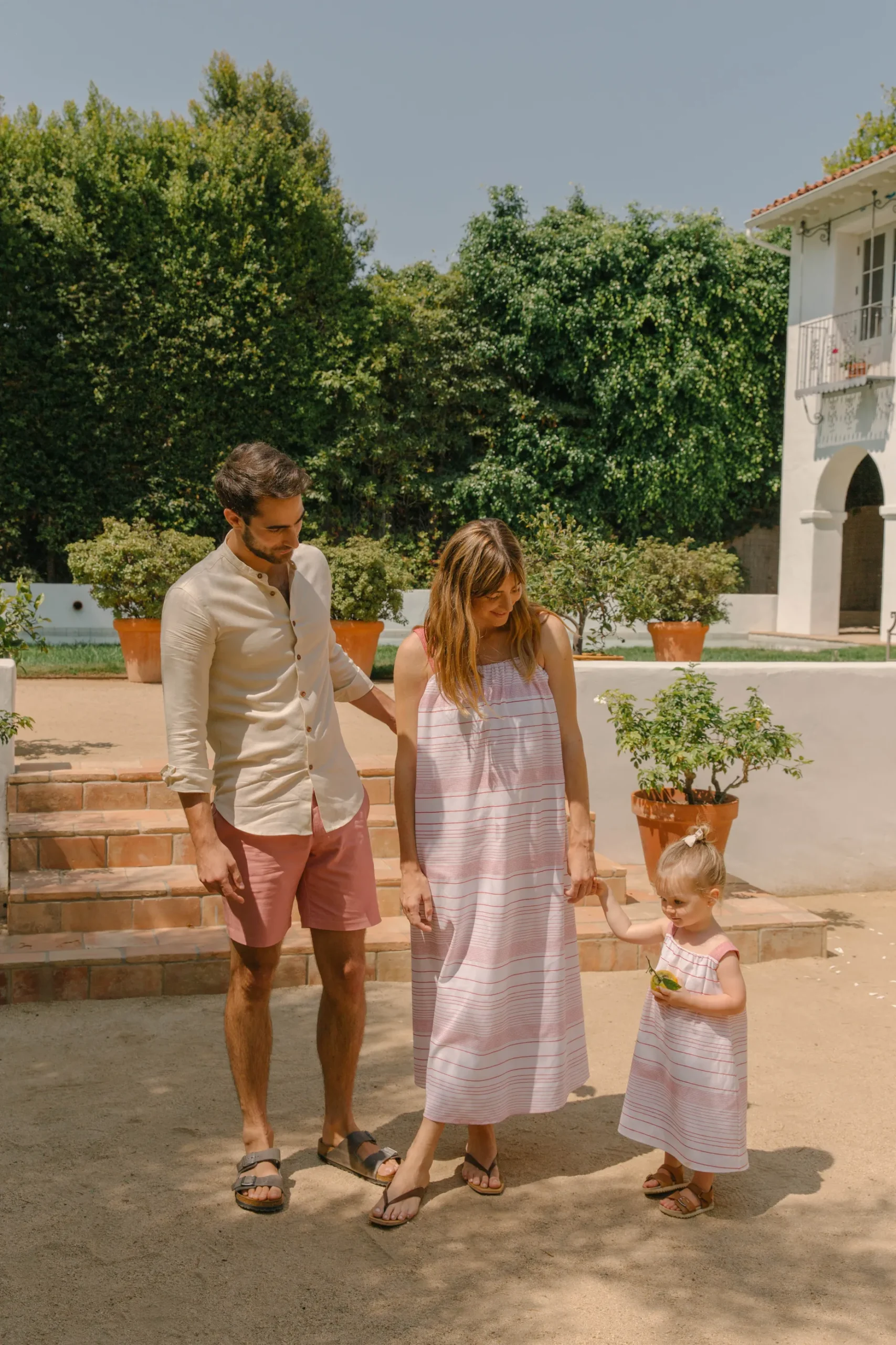 Stripe Gathered Tent Dress