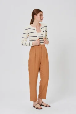 Striped Button Knit Cardigan