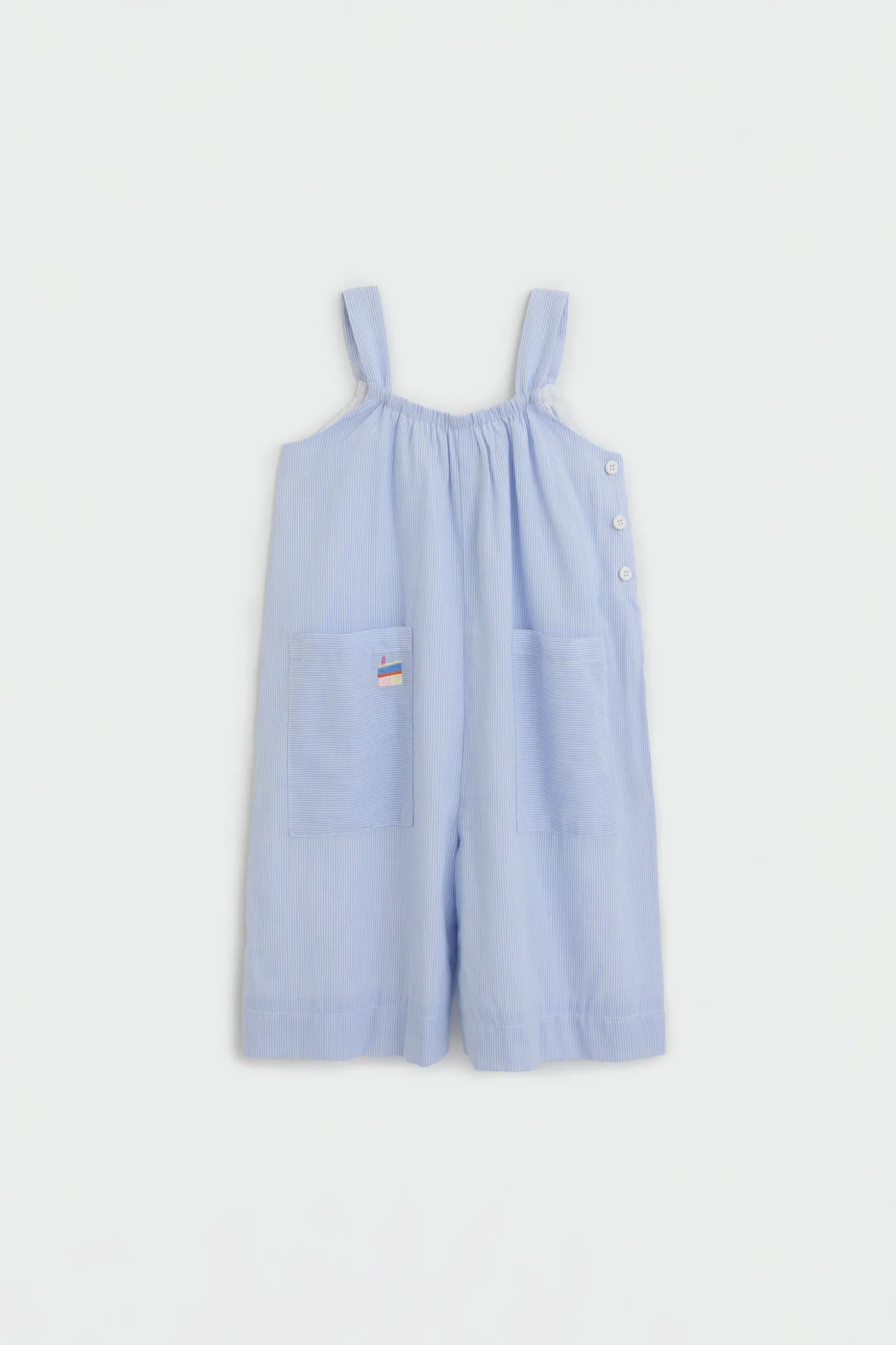 Striped Cotton Jumpsuit