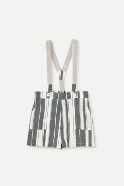 Striped Cotton Suspenders