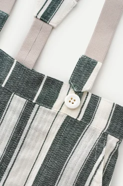 Striped Cotton Suspenders