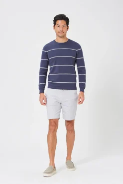 Striped Crew-Neck Jumper