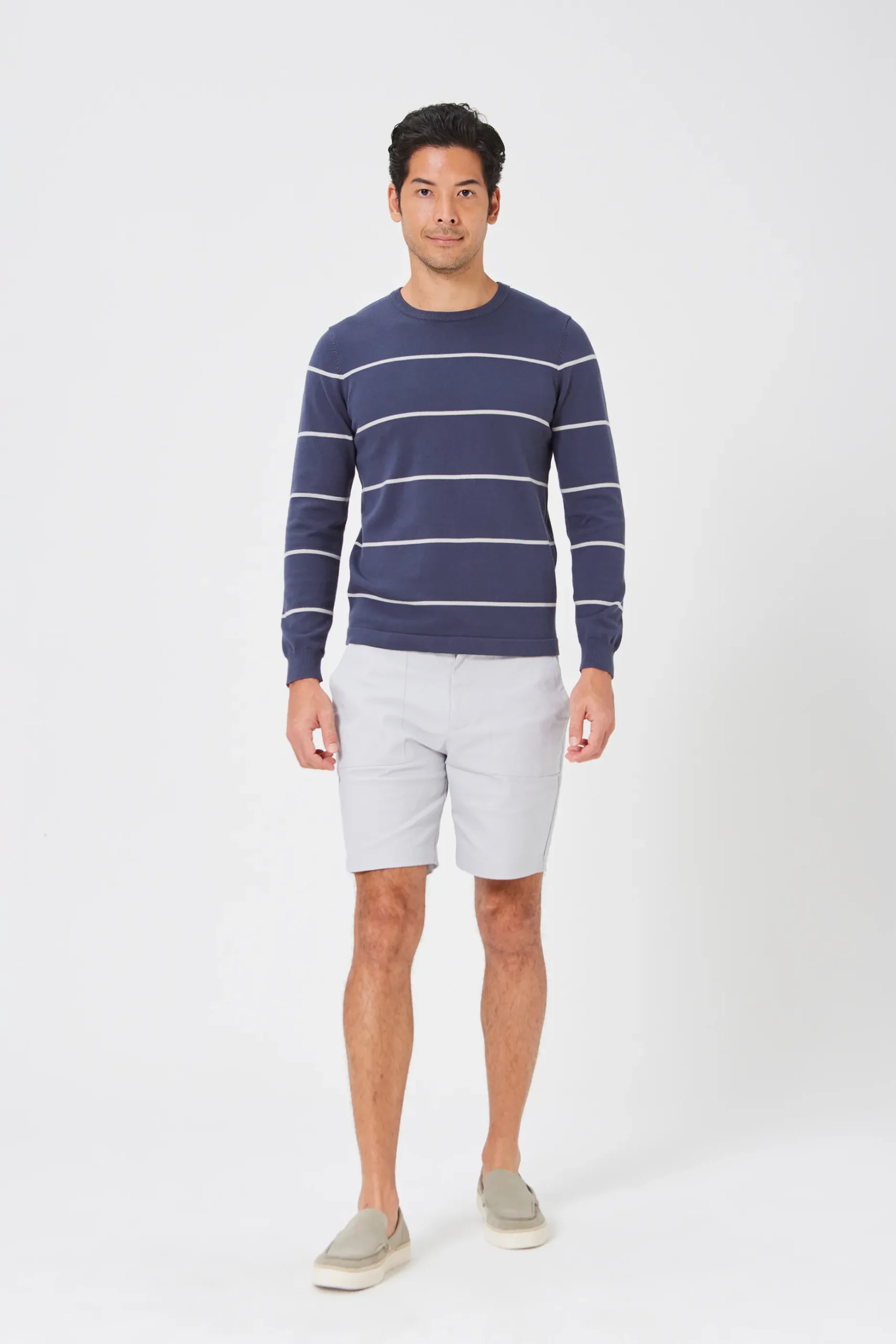 Striped Crew-Neck Jumper