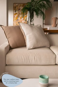 Striped Oversized Cushion Cover