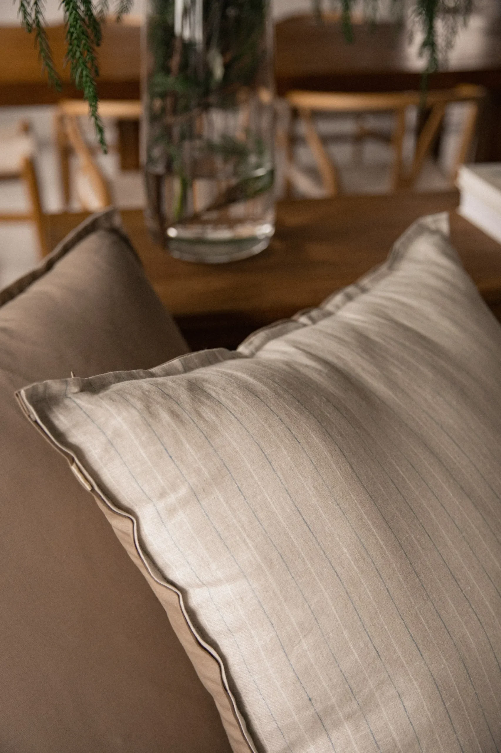Striped Oversized Cushion Cover