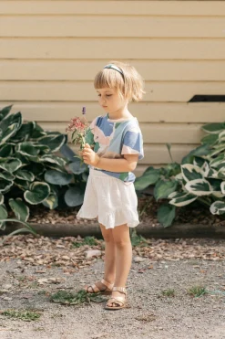 Striped Ruffle Shorts